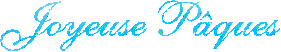 Gif animé Joyeuses Pâques bleu